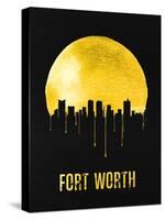 Fort Worth Skyline Yellow-null-Stretched Canvas
