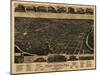 Fort Worth, Texas - Panoramic Map-Lantern Press-Mounted Art Print