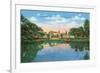 Fort Worth, Texas - Rock Springs Park View of the Reflection Pool and Botanic Garden, c.1935-Lantern Press-Framed Premium Giclee Print