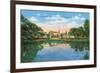 Fort Worth, Texas - Rock Springs Park View of the Reflection Pool and Botanic Garden, c.1935-Lantern Press-Framed Premium Giclee Print