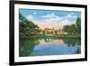 Fort Worth, Texas - Rock Springs Park View of the Reflection Pool and Botanic Garden, c.1935-Lantern Press-Framed Premium Giclee Print