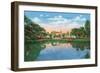 Fort Worth, Texas - Rock Springs Park View of the Reflection Pool and Botanic Garden, c.1935-Lantern Press-Framed Art Print