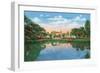 Fort Worth, Texas - Rock Springs Park View of the Reflection Pool and Botanic Garden, c.1935-Lantern Press-Framed Art Print