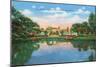 Fort Worth, Texas - Rock Springs Park View of the Reflection Pool and Botanic Garden, c.1935-Lantern Press-Mounted Art Print