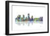 Fort Worth Texas Skyline 1-Marlene Watson-Framed Giclee Print