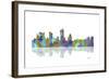 Fort Worth Texas Skyline 1-Marlene Watson-Framed Giclee Print