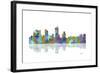 Fort Worth Texas Skyline 1-Marlene Watson-Framed Giclee Print