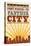 Fort Worth, Texas - Skyline and Sunburst Screenprint Style-Lantern Press-Stretched Canvas