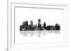 Fort Worth Texas Skyline BG 1-Marlene Watson-Framed Giclee Print