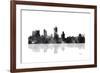 Fort Worth Texas Skyline BG 1-Marlene Watson-Framed Giclee Print