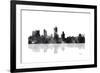 Fort Worth Texas Skyline BG 1-Marlene Watson-Framed Giclee Print