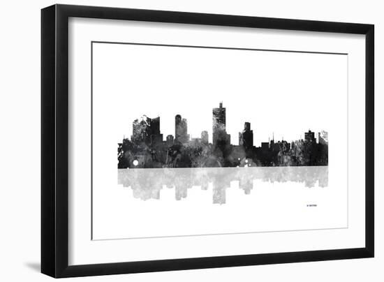 Fort Worth Texas Skyline BG 1-Marlene Watson-Framed Giclee Print