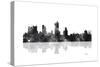 Fort Worth Texas Skyline BG 1-Marlene Watson-Stretched Canvas