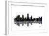 Fort Worth Texas Skyline BW 1-Marlene Watson-Framed Giclee Print