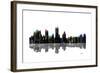 Fort Worth Texas Skyline BW 1-Marlene Watson-Framed Giclee Print