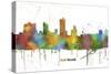 Fort Worth Texas Skyline MCLR 1-Marlene Watson-Stretched Canvas