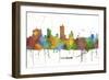 Fort Worth Texas Skyline MCLR 1-Marlene Watson-Framed Giclee Print