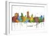 Fort Worth Texas Skyline MCLR 1-Marlene Watson-Framed Giclee Print