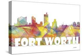 Fort Worth Texas Skyline Mclr 2-Marlene Watson-Stretched Canvas