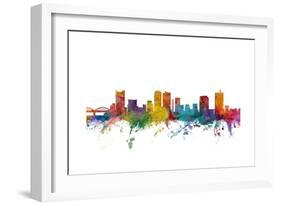 Fort Worth Texas Skyline-Michael Tompsett-Framed Art Print