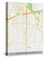 Fort Worth, United States of America Map-null-Stretched Canvas