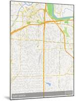 Fort Worth, United States of America Map-null-Mounted Poster