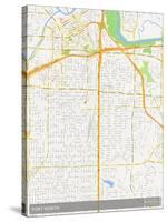 Fort Worth, United States of America Map-null-Stretched Canvas