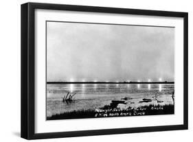 Fort Yukon, Alaska - View of the Midnight Sun-Lantern Press-Framed Art Print