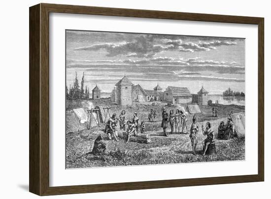 Fort Yukon, Alaska-Frederick Whymper-Framed Art Print