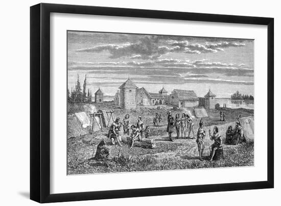 Fort Yukon, Alaska-Frederick Whymper-Framed Art Print