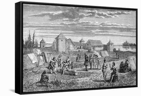 Fort Yukon, Alaska-Frederick Whymper-Framed Stretched Canvas