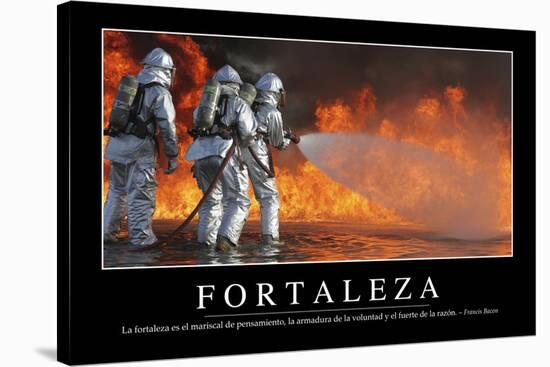 Fortaleza. Cita Inspiradora Y Póster Motivacional-null-Stretched Canvas