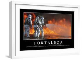 Fortaleza. Cita Inspiradora Y Póster Motivacional-null-Framed Photographic Print