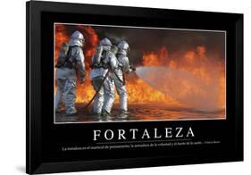 Fortaleza. Cita Inspiradora Y Póster Motivacional-null-Framed Photographic Print