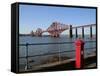 Forth Bridge over the Firth of Forth, South Queensferry, Scotland, United Kingdom, Europe-Hans Peter Merten-Framed Stretched Canvas