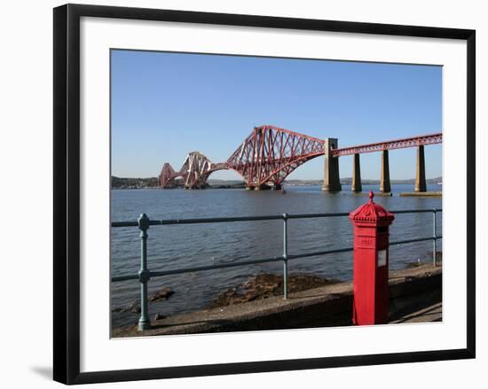 Forth Bridge over the Firth of Forth, South Queensferry, Scotland, United Kingdom, Europe-Hans Peter Merten-Framed Photographic Print