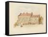 Forth House - Front View-Samuel Bilston-Framed Stretched Canvas