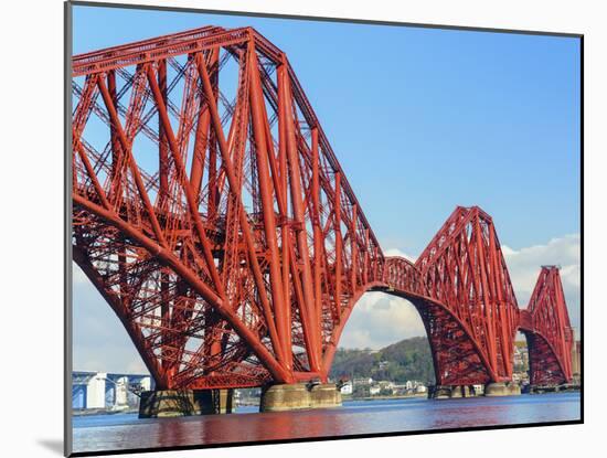 Forth Rail Bridge over the Firth of Forth, South Queensferry Near Edinburgh, Lothian, Scotland-Chris Hepburn-Mounted Photographic Print