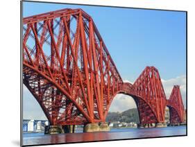 Forth Rail Bridge over the Firth of Forth, South Queensferry Near Edinburgh, Lothian, Scotland-Chris Hepburn-Mounted Photographic Print