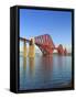 Forth Rail Bridge over the Firth of Forth, South Queensferry Near Edinburgh, Lothian, Scotland-Chris Hepburn-Framed Stretched Canvas