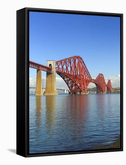 Forth Rail Bridge over the Firth of Forth, South Queensferry Near Edinburgh, Lothian, Scotland-Chris Hepburn-Framed Stretched Canvas