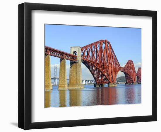 Forth Rail Bridge over the Firth of Forth, South Queensferry Near Edinburgh, Lothian, Scotland-Chris Hepburn-Framed Photographic Print