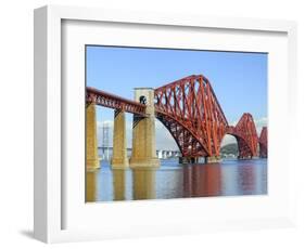 Forth Rail Bridge over the Firth of Forth, South Queensferry Near Edinburgh, Lothian, Scotland-Chris Hepburn-Framed Photographic Print