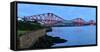 Forth Rail Bridge, UNESCO World Heritage Site, Scotland, United Kingdom, Europe-Karen Deakin-Framed Stretched Canvas