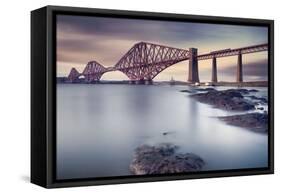 Forth Rail Bridge-Martin Vlasko-Framed Stretched Canvas