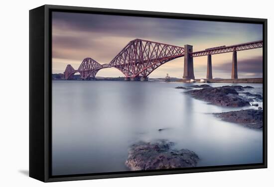 Forth Rail Bridge-Martin Vlasko-Framed Stretched Canvas