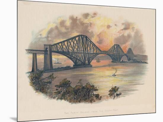 Forth Railway Bridge from the South-East, Scotland, C1895-null-Mounted Giclee Print