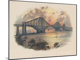 Forth Railway Bridge from the South-East, Scotland, C1895-null-Mounted Giclee Print