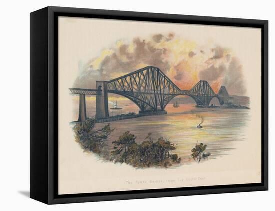 Forth Railway Bridge from the South-East, Scotland, C1895-null-Framed Stretched Canvas
