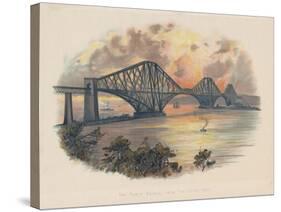 Forth Railway Bridge from the South-East, Scotland, C1895-null-Stretched Canvas